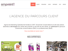 Tablet Screenshot of empreinte-conseil.fr